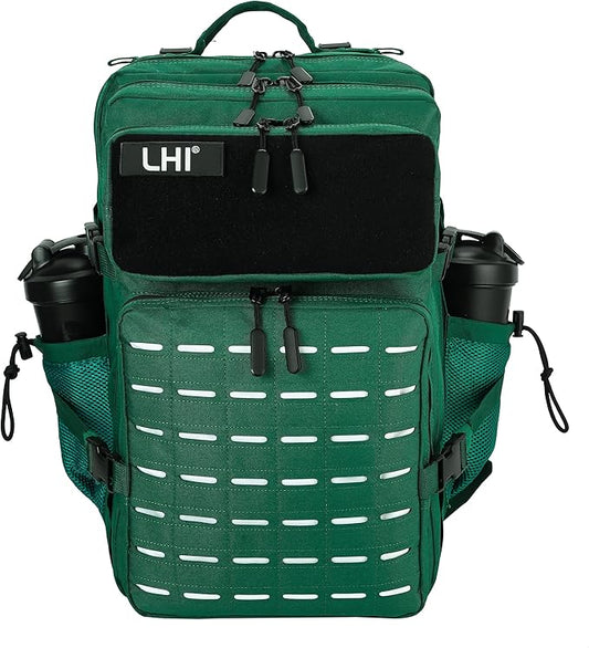 LHI Tactical Military Backpack for Men 25L/45L Large Molle Army Assault Pack 3 Day Hiking Rucksack With Bottle Holder