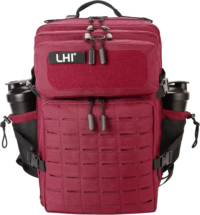 LHI Tactical Military Backpack for Men 25L/45L Large Molle Army Assault Pack 3 Day Hiking Rucksack With Bottle Holder