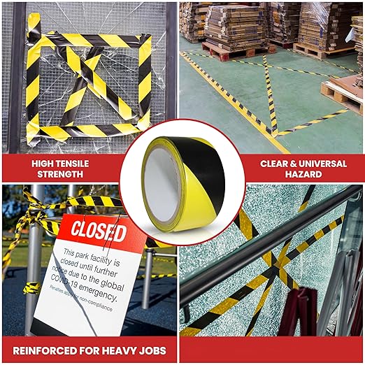 GGR Supplies T.R.U. SST-618C Green & White Hazard Warning Safety Stripe Tape: 4" in. Wide x 18 yds.