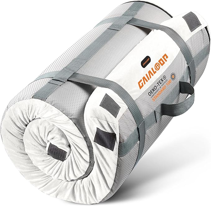 Floor Memory Foam Car Camping Bed Glamping Roll Up Futon Mattress, Japanese Floor Sleeping Mat Camp Cot Mattress Pad Travel Guest Side Sleepers [Cot: 72 * 24 * 3'']