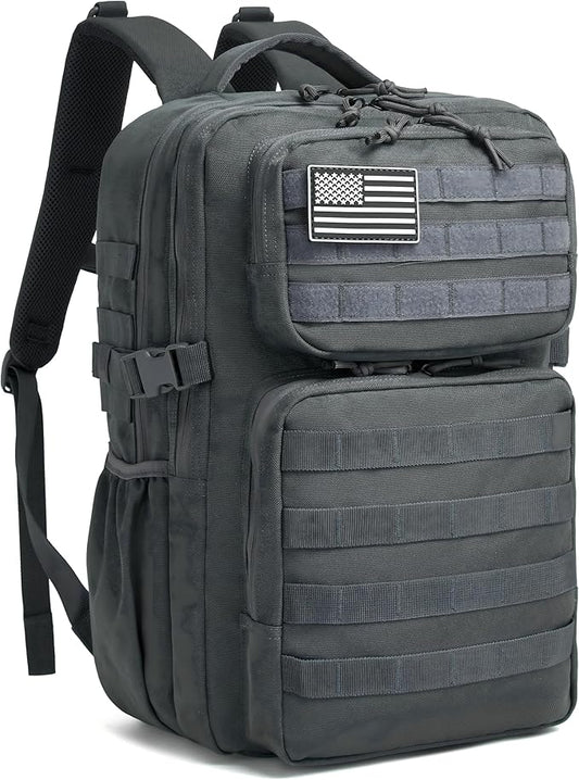 Wotony Military Tactical Backpack for Men Waterproof Daypack 3 Day Assault Pack Molle Bag with Water Bottle Holder