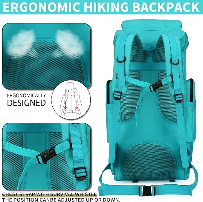 Hiking Backpack for Men 70L/100L Camping Backpack Military Rucksack Molle 3 Days Assault Pack for Climbing