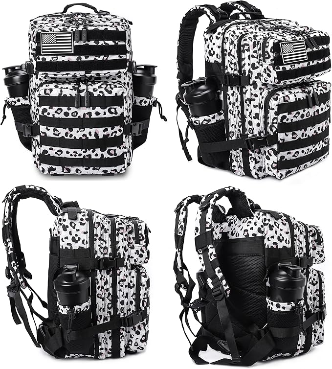 LHI Tactical Military Backpack for Men and Women 25L/35L Army Assault Pack Bag Small Rucksack with Bottle Holder