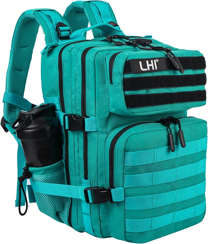LHI Tactical Military Backpack for Men and Women 25L/35L Army Assault Pack Bag Small Rucksack with Bottle Holder