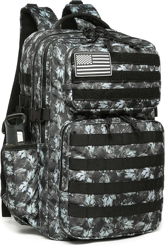 Wotony Military Tactical Backpack for Men Waterproof Daypack 3 Day Assault Pack Molle Bag with Water Bottle Holder