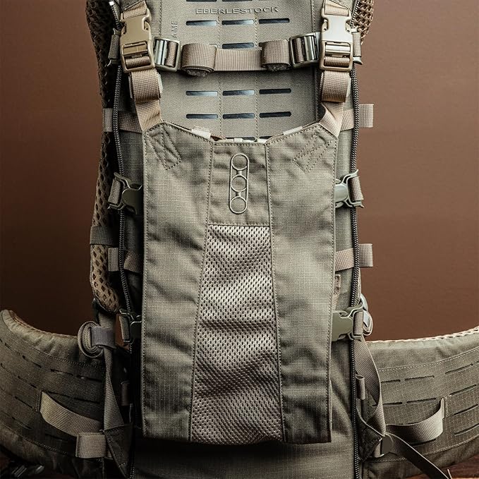 Eberlestock Modframe Hunting Pack Frame – Ultra-Durable, Lightweight Modular Backpack System – Adjustable Fit, Load Shelf, and Compression Straps – Compatible with EMOD Accessories – Dry Earth