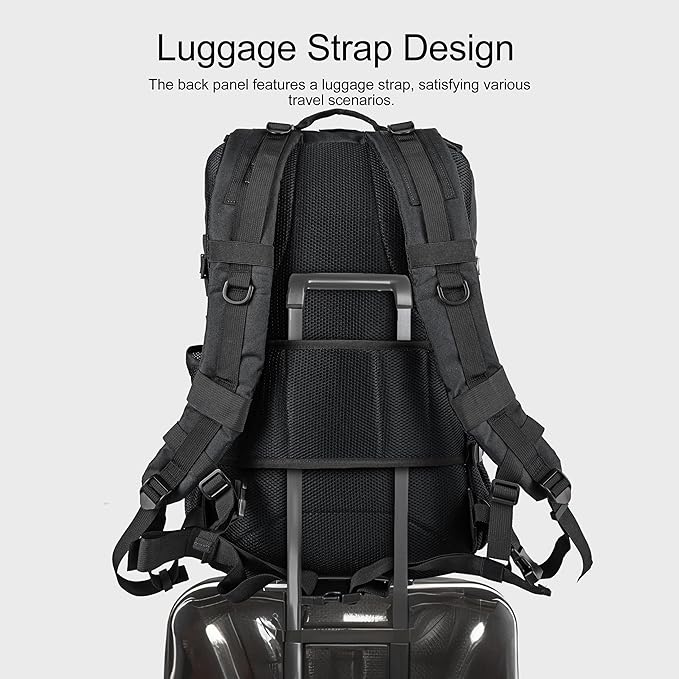 LHI Tactical Military Backpack for Men and Women 25L/35L Army Assault Pack Bag Small Rucksack with Bottle Holder