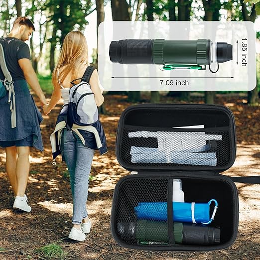 Personal Water Filter Kit for Hiking, Camping, Travel Water Filter Straw Outdoor Portable, Water Purifier Survival Gear and Equipment Army Green
