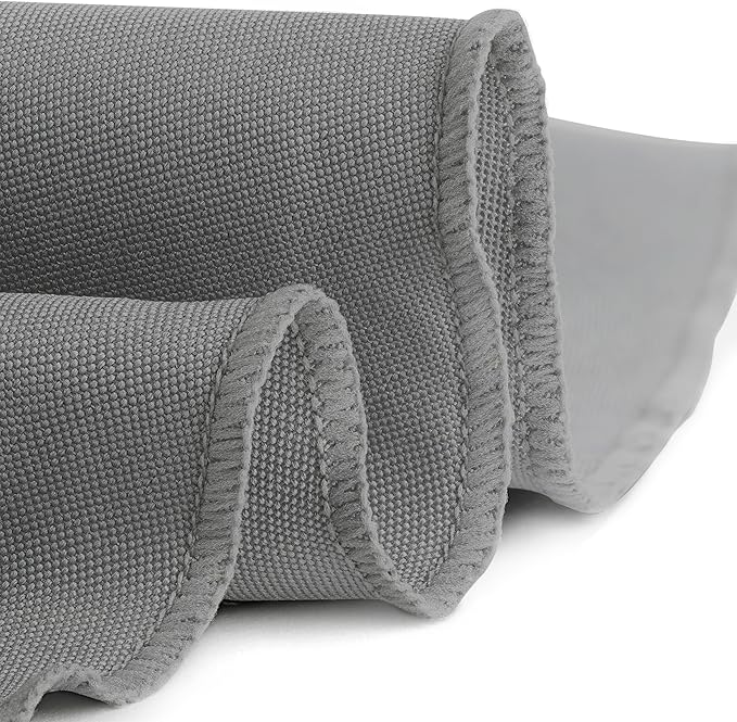 Gee Di Moda Round Tablecloth - 70 Inch Charcoal Round Table Cloth for 24 to 48 Inch Round Tables - Heavy Duty Washable Fabric - for Buffet Table, Holiday Party, Dinner, Wedding & Baby Shower