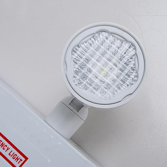 TANLUX Steel Housing Emergency Lights with Remote Capabilities, Battery Pack, Commercial Battery Unit Emergency Lights with 2 by 2 watts Head, Up to 4 Hours Emergency Duration Time