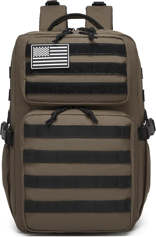 Wotony Military Tactical Backpack for Men Waterproof Daypack 3 Day Assault Pack Molle Bag with Water Bottle Holder
