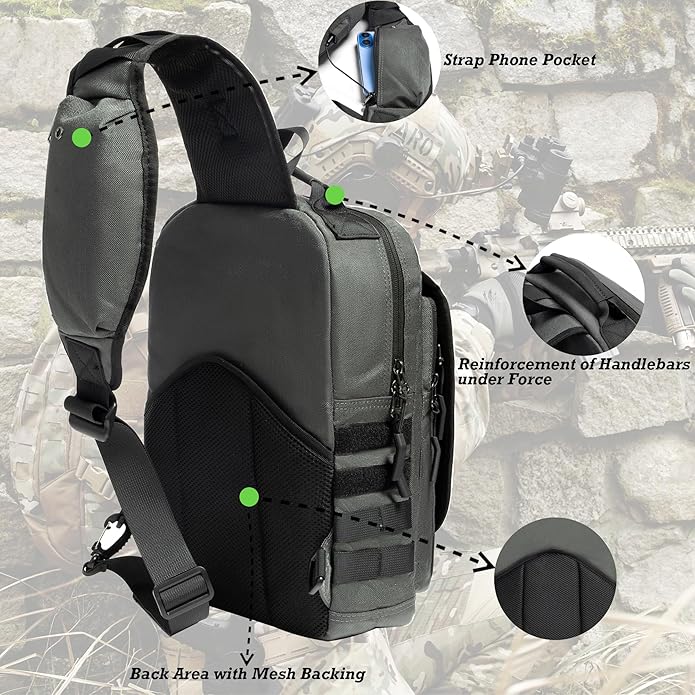 NICGID Tactical Military Backpack Daypack Molle Army Assault Pack Bug Out Bag Travel Fishing Hiking Trekking Rucksack