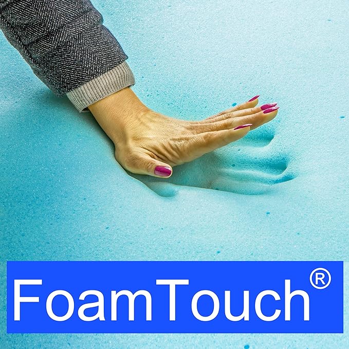 FoamTouch 6" Gel-Memory-Foam-Mattress No Cover