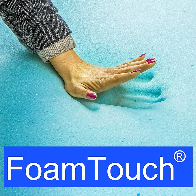 FoamTouch 6" Gel-Memory-Foam-Mattress No Cover