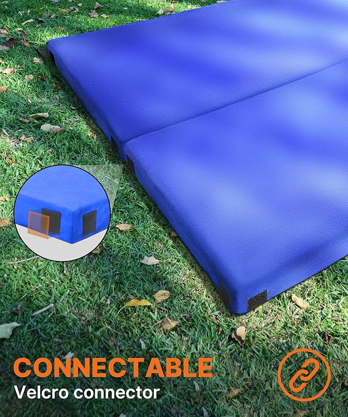 3 Inch Memory Foam Camping Mattress, Dual Layer Thick Sleeping Camp Pad for Car Tent Cot, Roll-Up Portable Glamping Floor Bed for Guests Sleepover
