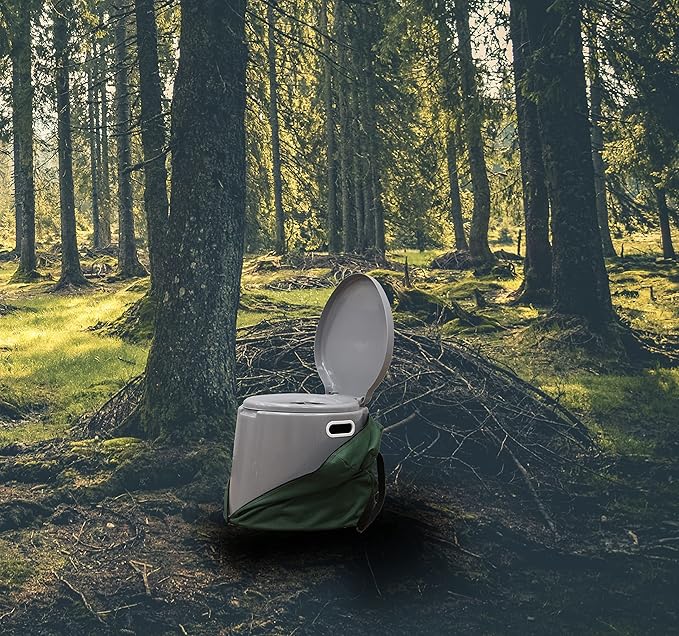 Portable Travel Toilet For Camping and Hiking (Toilet with Case)