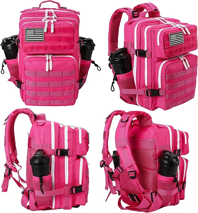 LHI Tactical Military Backpack for Men and Women 25L/35L Army Assault Pack Bag Small Rucksack with Bottle Holder
