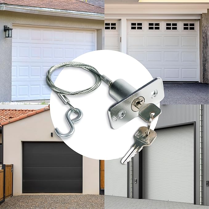 Emergency Release Lock Kit, Universal Garage Door Emergency Release Lock Kit, Garage Door Opener Quick Release Lock Disconnect Key Lock