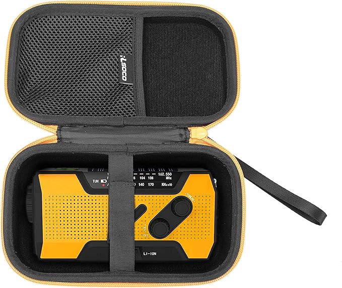 RLSOCO Hard Case Compatible with FosPower NOAA Emergency Weather Radio A1 7400mWh/A3 14800mWh Portable Power Bank (Case Only)