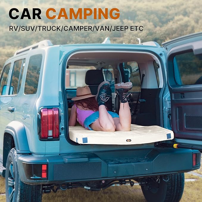 Floor Memory Foam Car Camping Bed Glamping Roll Up Futon Mattress, Japanese Floor Sleeping Mat Camp Cot Mattress Pad Travel Guest Side Sleepers [Single: 75 * 30 * 3'']