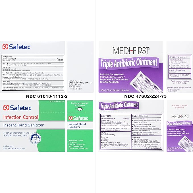 MFASCO First Aid Kit Refill Pack - Meets 2021 ANSI Standard, Class B Supplies, Heavyduty Medifirst Bandages, New Required Items, OSHA Class B, Stay Prepared, Refills Workplace First Aid Kit, 160 pcs