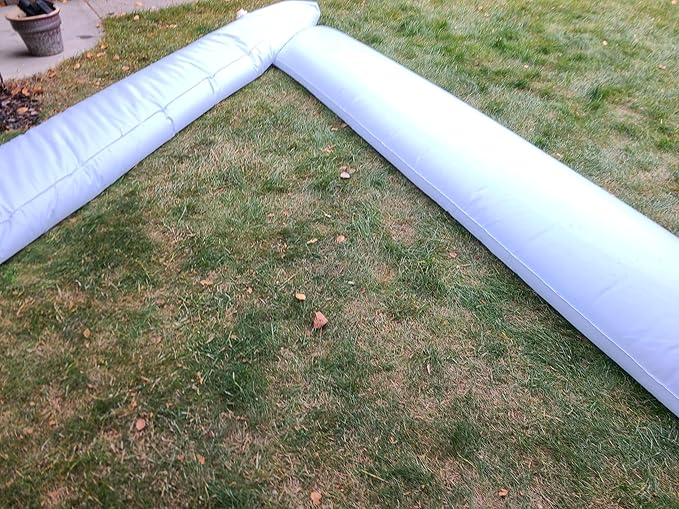Economy Flood Barrier Lightweight, Stackable, and Reliable Flood Defense Solution, 8 inches high x 12.1 feet Long (Single Pack)