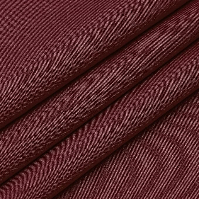 Wewoch Burgundy Rectangle Tablecloth Water Resistant Washable Polyester Table Cloth for Dining,Kitchen, Parties Weddings and Outdoor Use 60 Inch by 120 Inch