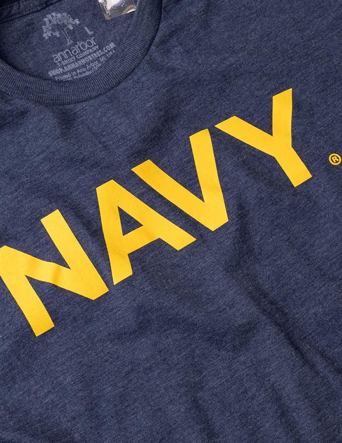 Navy Chest Print & U.S. Military Sleeve Flag | Naval Veteran Sailor Style Shirt