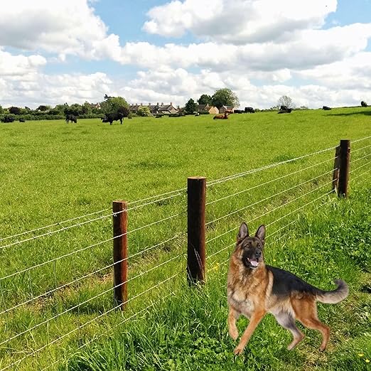 Farm Fence 4ft. x 33ft Galvanized Field Wire Fencing,Heavy Zinc Coating Cattle Fence,Deer Fence,Goat Fence,Hog Wire Fence for Yard Garden & Animals Protection