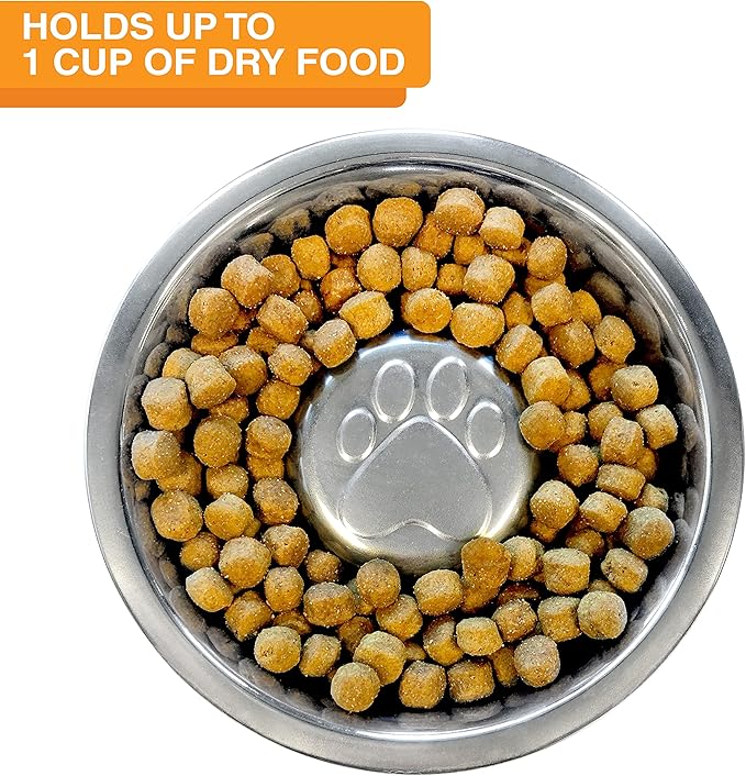 Neater Feeder Deluxe Mess Proof Dog Bowls Elevated for Medium Sized Breeds – Made in USA – No Spill Raised Slow Feeder Elevated Dog Bowl Stand w/Leg Extensions, Food and Water Bowl Set, Cappuccino