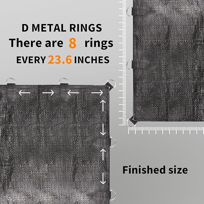 TARPAL Tarp 4x5 Feet (3pack) Heavy Duty Tarps 14mil D-Ring Waterproof Tarp for Outdoors UV Protection Triangular Sewing Design Reinforced Corners and Edges（Black）