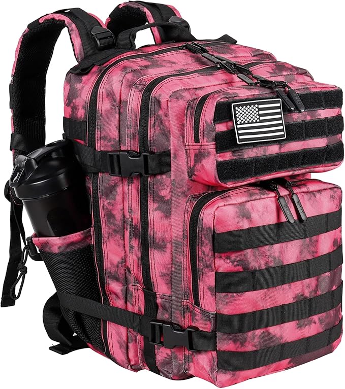 LHI Tactical Military Backpack for Men and Women 25L/35L Army Assault Pack Bag Small Rucksack with Bottle Holder