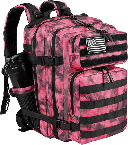 LHI Tactical Military Backpack for Men and Women 25L/35L Army Assault Pack Bag Small Rucksack with Bottle Holder