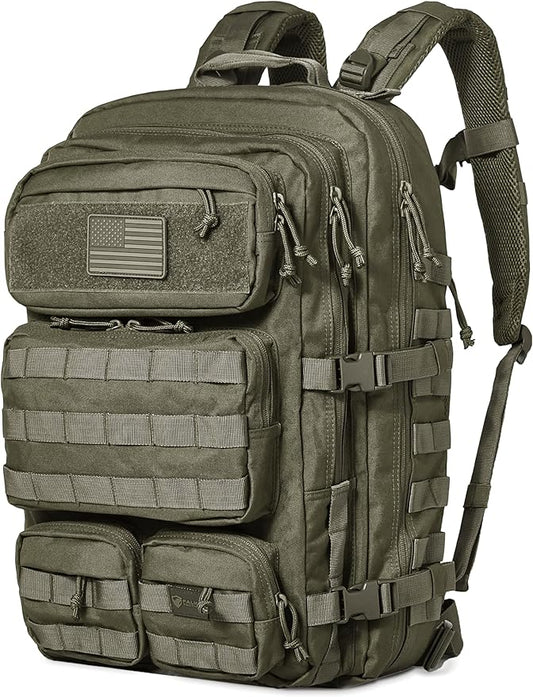 Falko Tactical Backpack for Men and Women 50L Backpack 2.4x Stronger Large Military Molle Rucksack, Bugout Backpack Outdoors