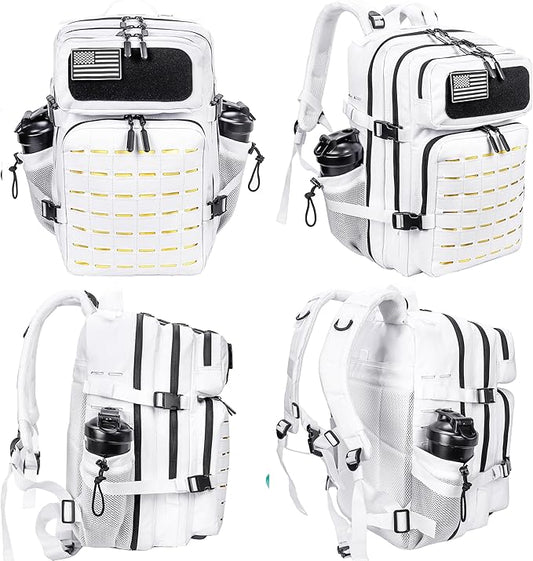 LHI Tactical Military Backpack for Men 25L/45L Large Molle Army Assault Pack 3 Day Hiking Rucksack With Bottle Holder