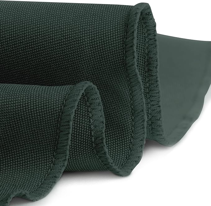 Gee Di Moda Round Tablecloth - 90 Inch Hunter Green Round Table Cloth for 30 to 60 Inch Round Tables - Heavy Duty Washable Fabric - for Buffet Table, Holiday Party, Dinner, Wedding & Baby Shower
