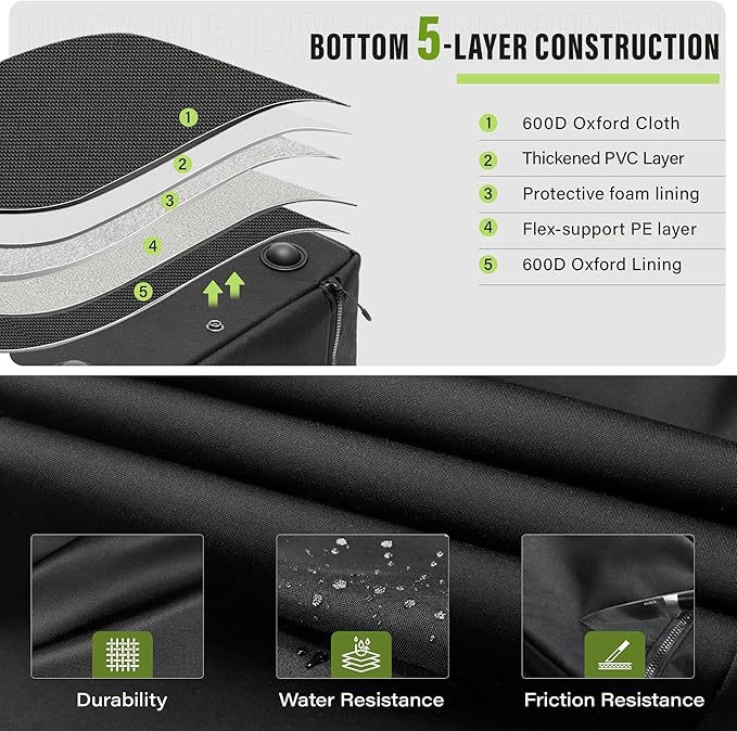 Alocs Camping Storage Bag, 30L Collapsible Tactical Tote Bag with IGT Top Panel – Usable as a Table, Camping Bag with Handles for Outdoor, Camping, BBQ, Picnic, Travel, Trunk Organizer