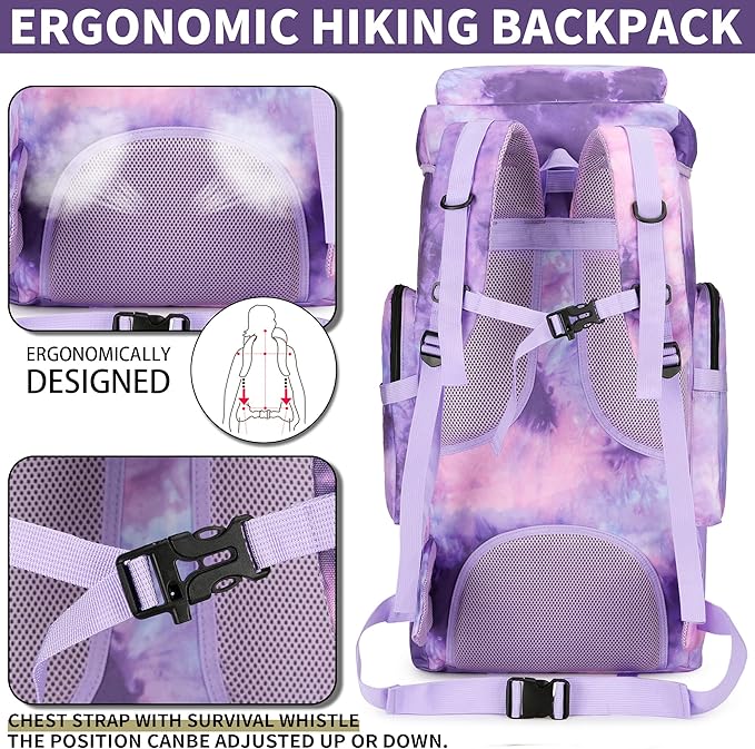 Hiking Backpack for Men 70L/100L Camping Backpack Military Rucksack Molle 3 Days Assault Pack for Climbing