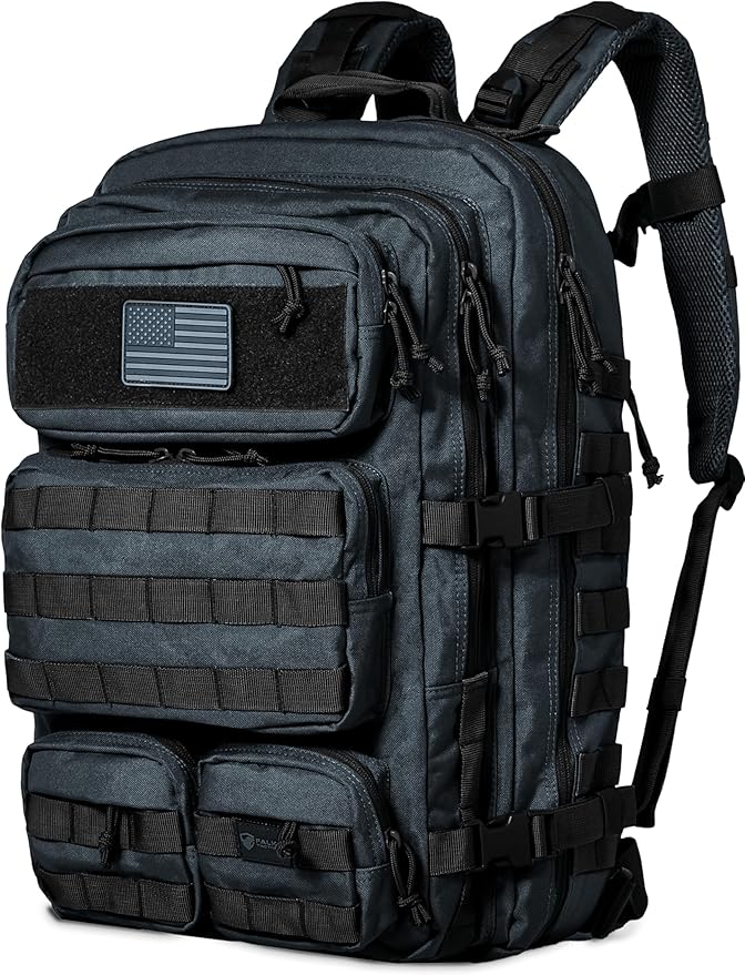 Falko Tactical Backpack for Men and Women 50L Backpack 2.4x Stronger Large Military Molle Rucksack, Bugout Backpack Outdoors
