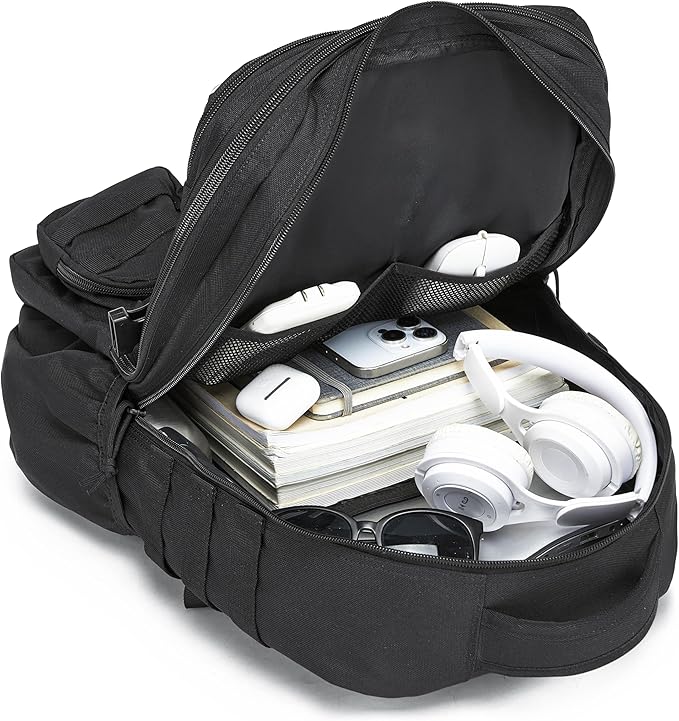 Wotony Tactical Backpack - Military waterproof backpack with multiple pockets and tactical gear for the outdoors (Gray Maple Leaf, 35L)