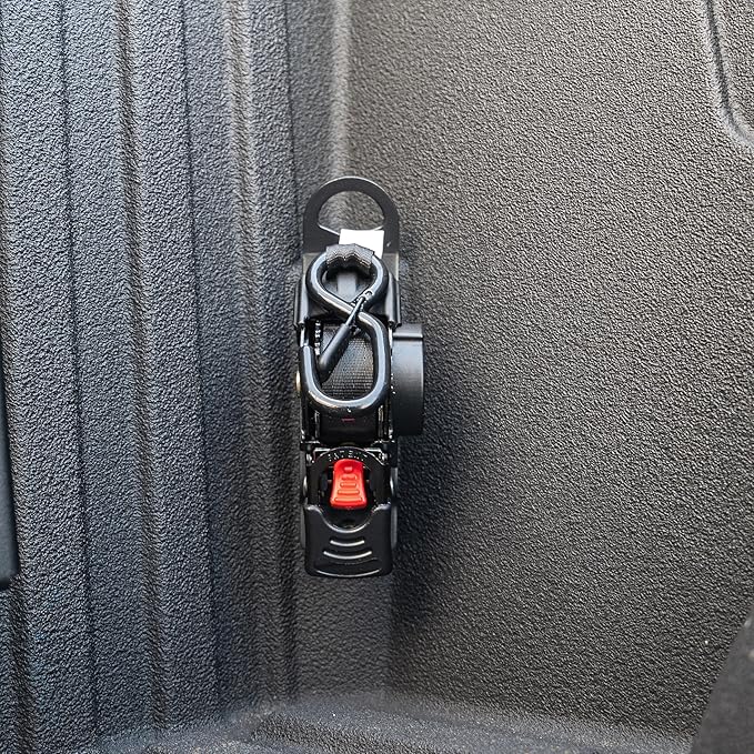 Integral Straps - Single Pack - Bed Mounted Retractable Tie Down Straps - Compatible with Toyota Tundra (2007+) - Front Bed Mount Only 2022+ Rear Bed Mount Only 2007-2021
