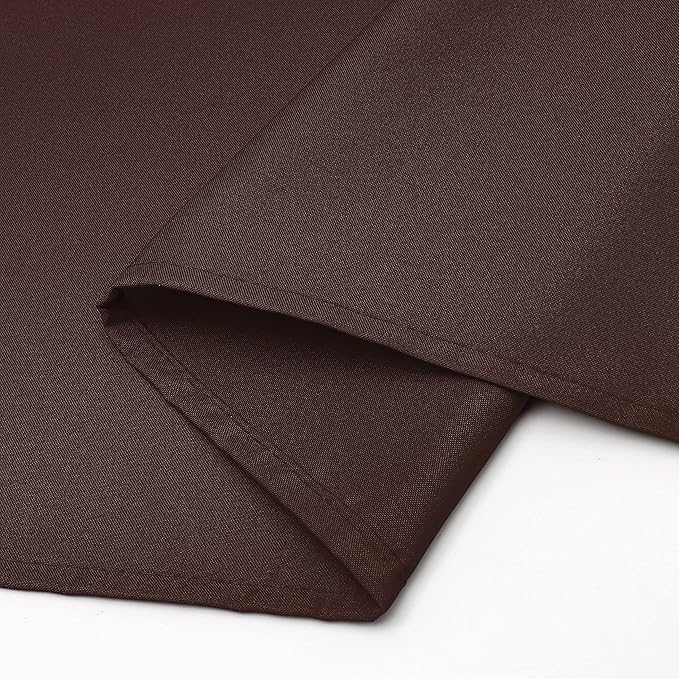 Wewoch Chocolate Rectangle Tablecloth Water Resistant Washable Polyester Table Cloth for Dining,Kitchen, Parties Weddings and Outdoor Use 60 Inch by 84 Inch
