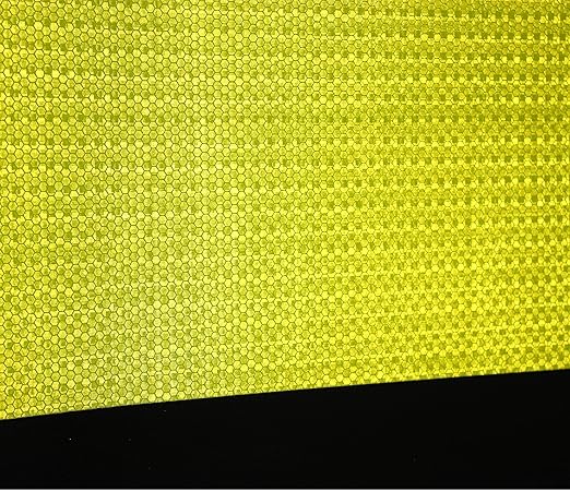 Fluorescent Yellow Reflective Tape Outdoor Waterproof 6 inch, High Visibility Warning Safety Industrial Marking Tape (11 feet)