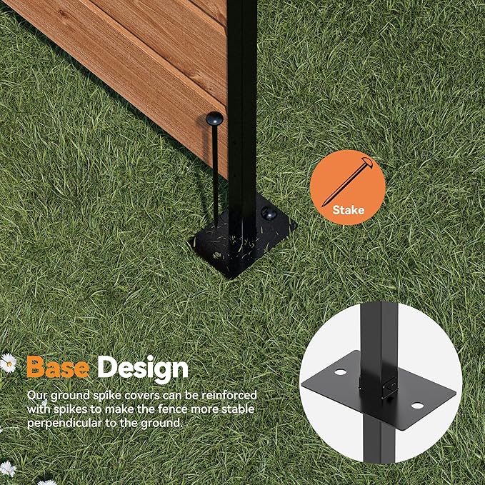 Modern Shade 5' x 3' Wood Privacy Fence Screen (2 Panel) Natural Cedar Wood, Outdoor Privacy Fence Panel for Deck Balcony, Conceals Trash Cans Air Conditioner, Ultimate Fence Privacy Screen