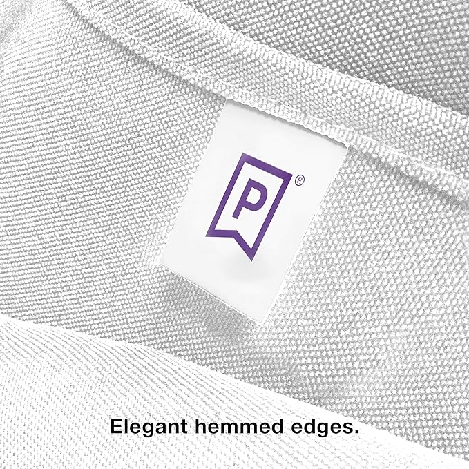 Gee Di Moda Rectangle Tablecloth - 60 x 126 Inch White Table Cloth for 8 Foot Rectangle Tables - Heavy Duty Washable Fabric - for Holiday Party, Dinner, Weddings, Baby Shower & Events