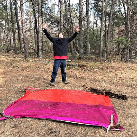 TITAN Survival - Mylar Survival Blankets 5 Pack - 90% Heat Retention & Waterproof Design - Emergency Blanket Cold Weather Protection & Survival Kits - Durable Space Blanket for Outdoor Use