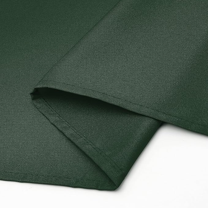 Wewoch Hunter Green Rectangle Tablecloth Water Resistant Washable Polyester Table Cloth for Dining,Kitchen, Parties Weddings and Outdoor Use 52 Inch by 70 Inch