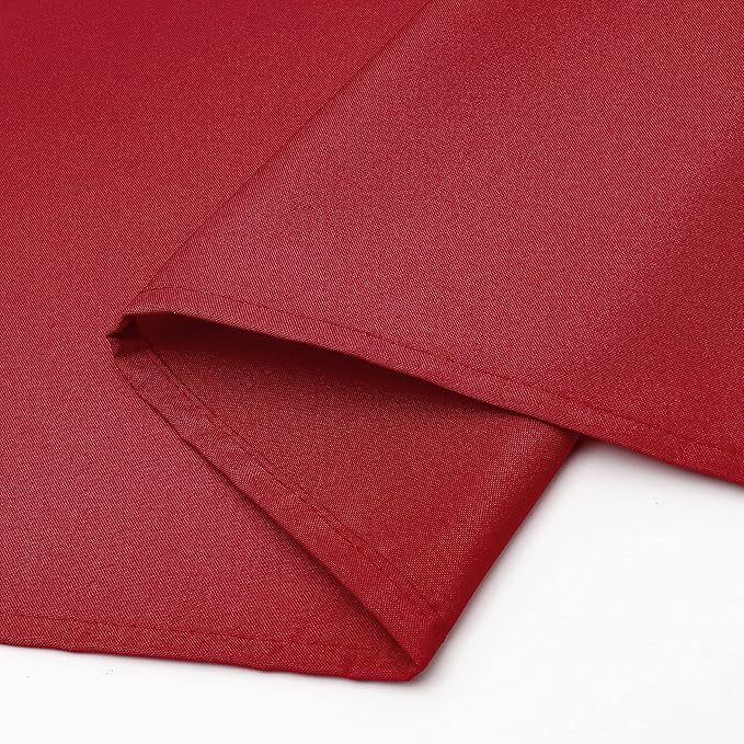 Wewoch Red Rectangle Tablecloth Water Resistant Washable Polyester Table Cloth for Dining,Kitchen, Parties Weddings and Outdoor Use 60 Inch by 84 Inch