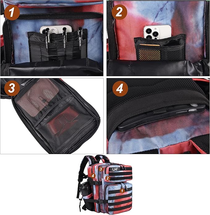 LHI Tactical Military Backpack for Men and Women 25L/35L Army Assault Pack Bag Small Rucksack with Bottle Holder
